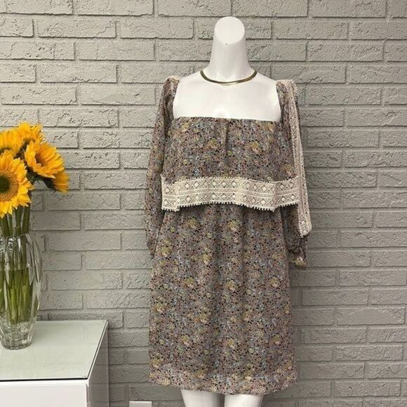 Judith March Off Shoulder Crochet Dress Size S - Picture 1 of 9